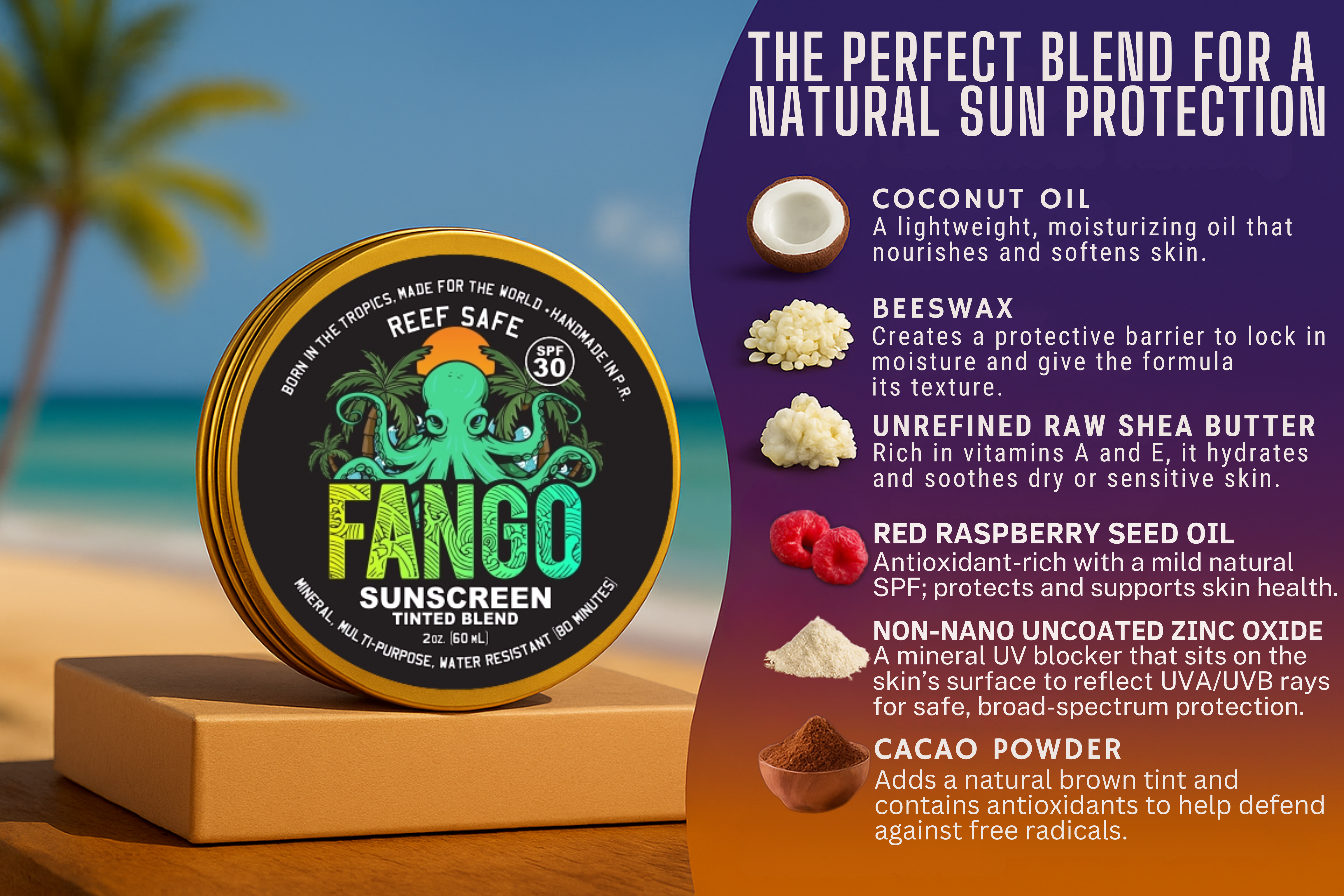 FANGO Sunscreen Balm — Tinted