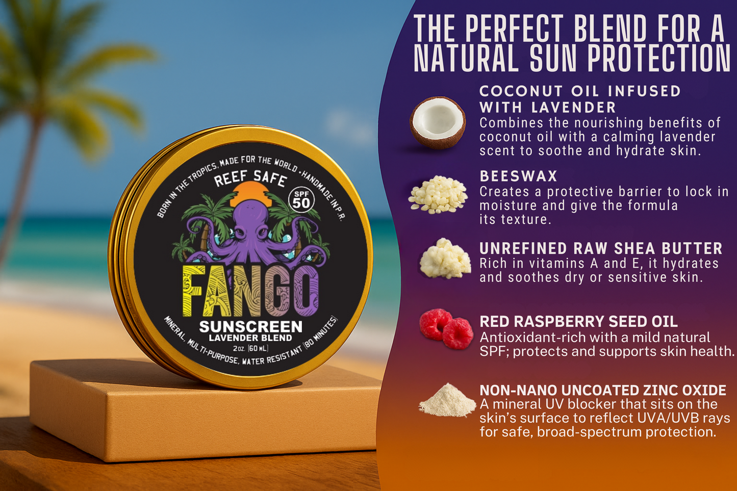 Sunscreen {Lavender Blend} (50SPF)