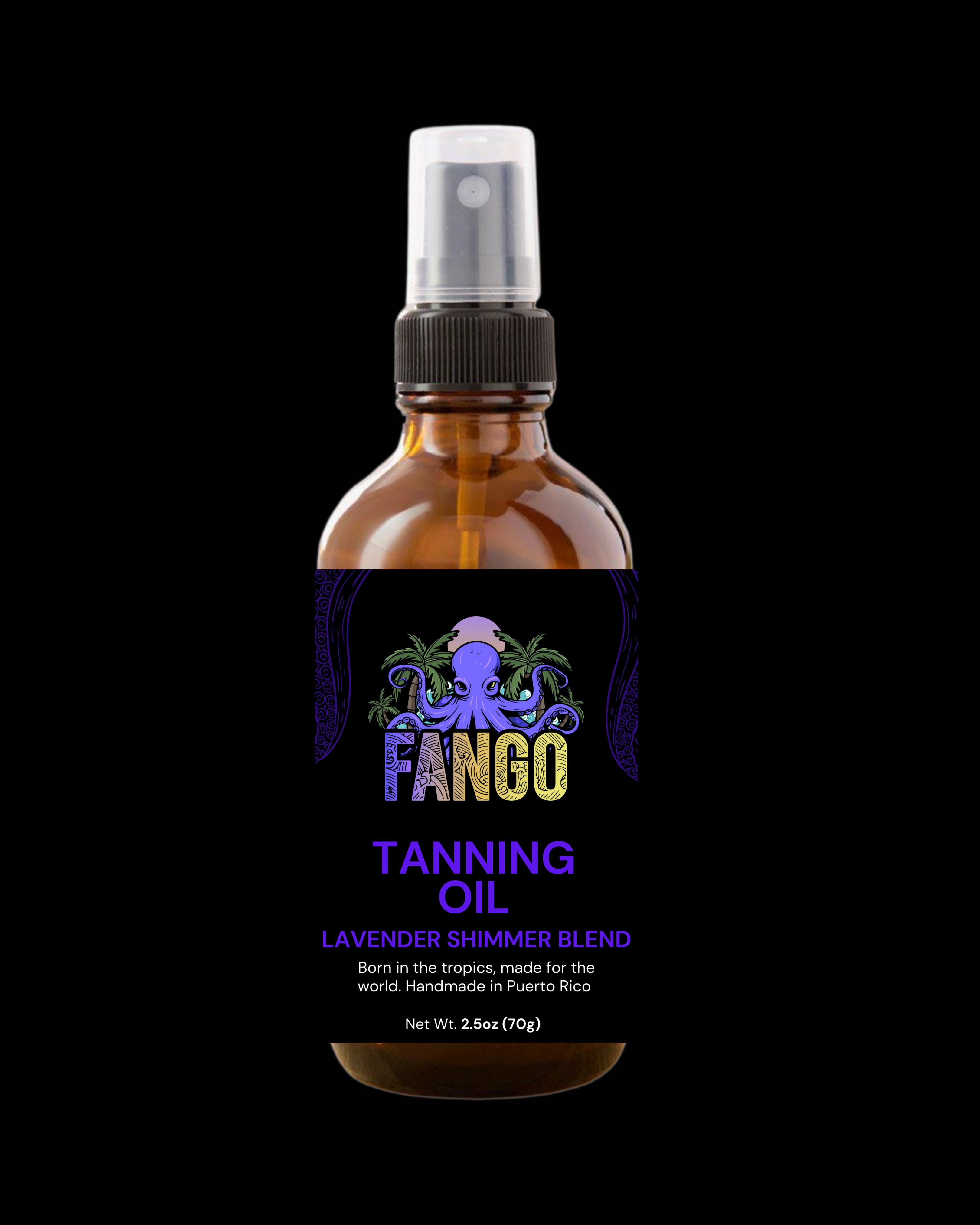 FANGO Tanning Oil — Lavender Shimmer