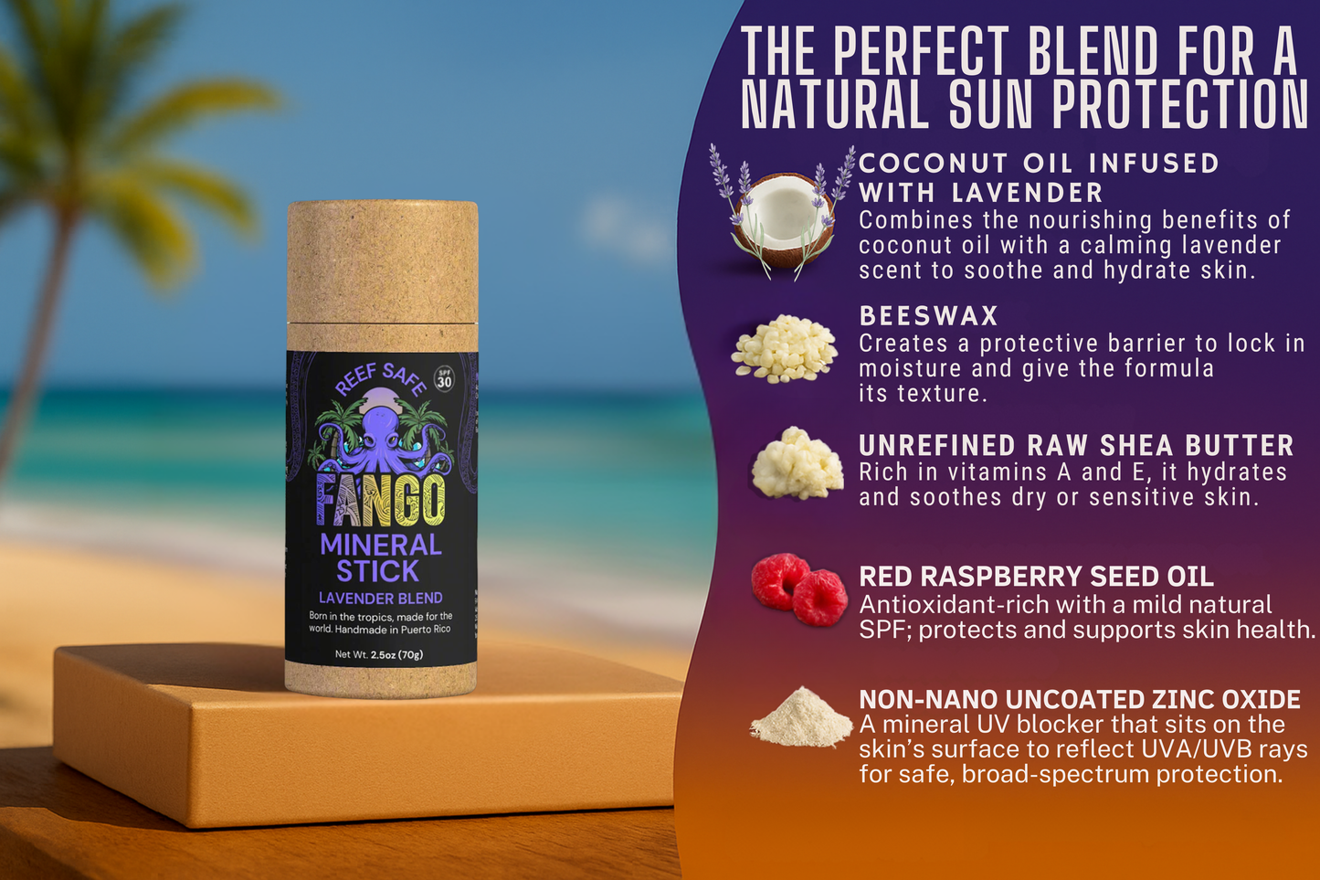 Sunscreen Mineral Stick {Lavender Blend}